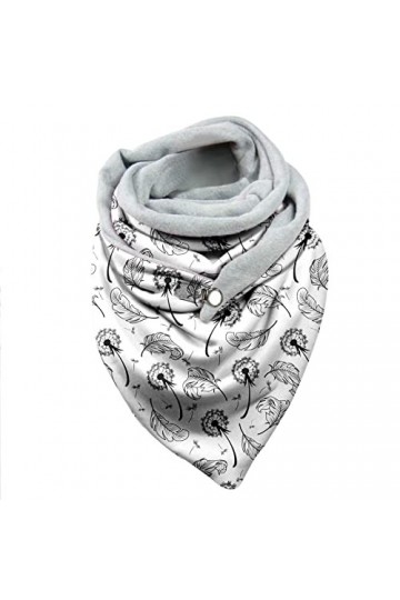 Écharpe Triangle Femme Foulards Châles Mode Écharpe Femme Classique et Élégante Chaud pour Femme avec imprimé Echarpe Hiver F