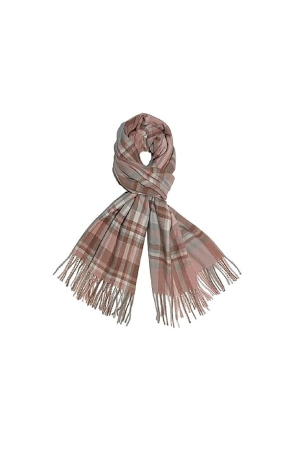 TTW Écharpe femme, foulards cou femme, doux et chaud, écharpe longue, manteau femme, comme cachemire, rose, L