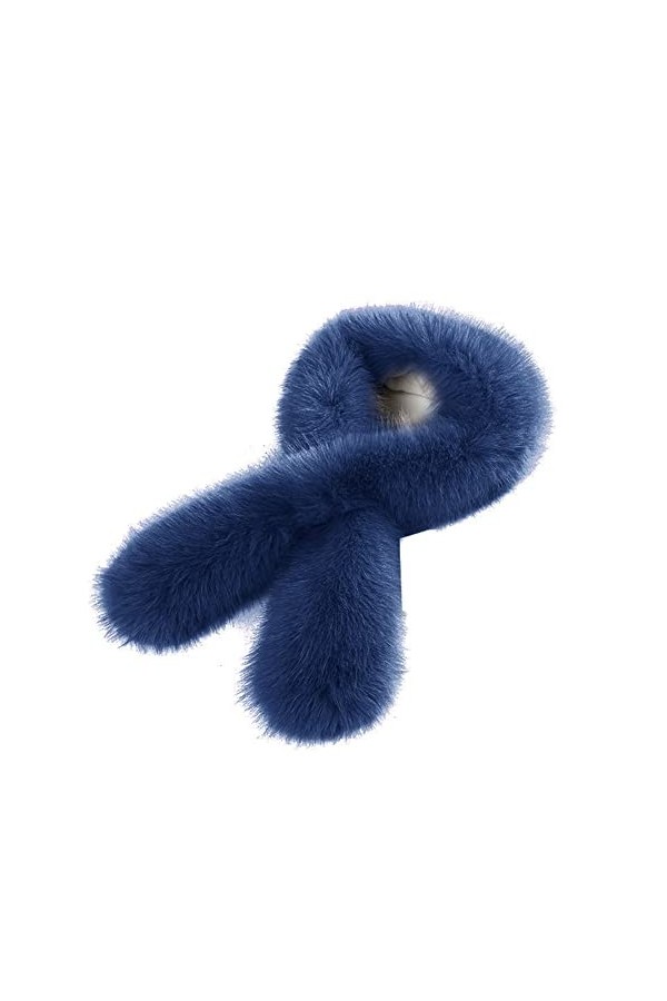 Katutude Écharpe Fausse Fourrure Femme, Echarpe Fausse Fourrure Renard Écharpe Chaude Femme Écharpe Chaude Et Douce Écharpe e