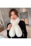 Katutude Écharpe Fausse Fourrure Femme, Echarpe Fausse Fourrure Renard Écharpe Chaude Femme Écharpe Chaude Et Douce Écharpe e