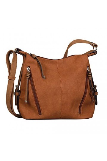 Tom Tailor CAIA, Sac bandoulière Femme, Cognac, 26 x 12 x 26
