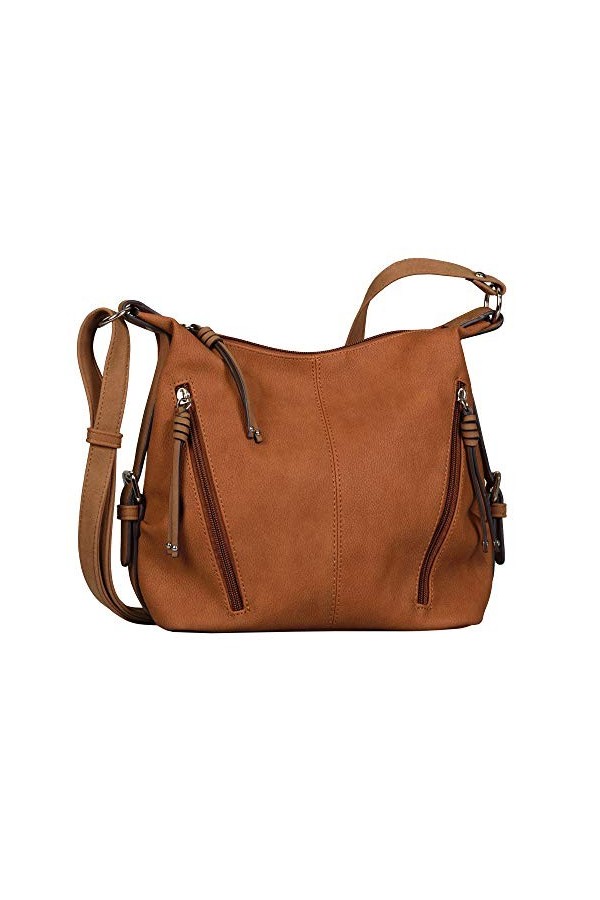 Tom Tailor CAIA, Sac bandoulière Femme, Cognac, 26 x 12 x 26