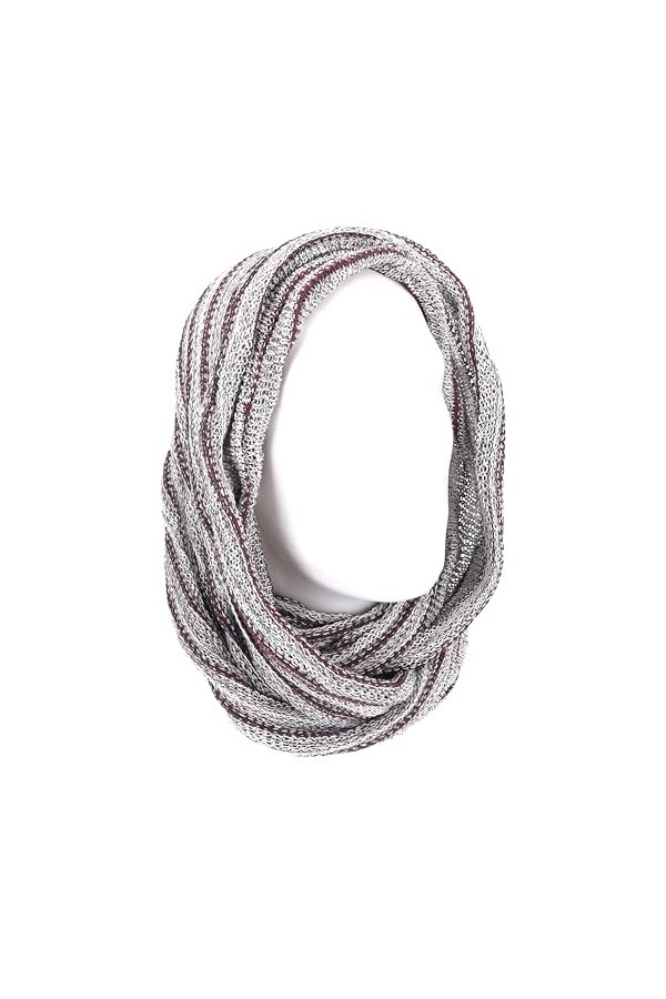 GURU SHOP Écharpe douce en boucle, pour homme/femme, rouge, coton, taille : taille unique, écharpes vêtements alternatifs, gr