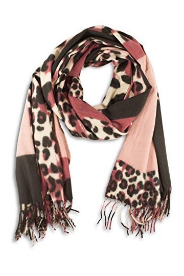 Fashionchimp ® Écharpe pour femme avec motif imprimé animal, en velours côtelé doux - Rouge - Taille unique