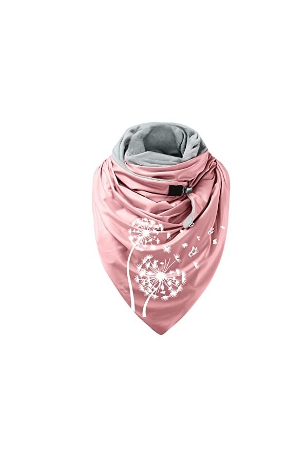 Echarpe Hiver, Echarpe Triangle Femme Chale Dautomne Dhiver Chaude Echarpe Cachemire Avec Bouton Mode Imprimé Papillon Piss