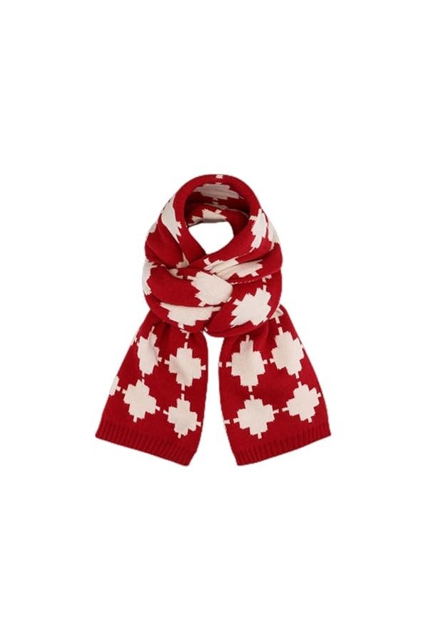 OIUHJN Écharpe de Noël en tricot pour femme - Chaleur dhiver polyvalente - Écharpe et tour de cou - Écharpe en soie pour hom