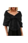 OIUHJN Femme Echarpe Elégant pour Mariée et Mariage Fausse Peluche Longue Écharpe Châle Châle Écharpe Écharpe Garder au Chaud