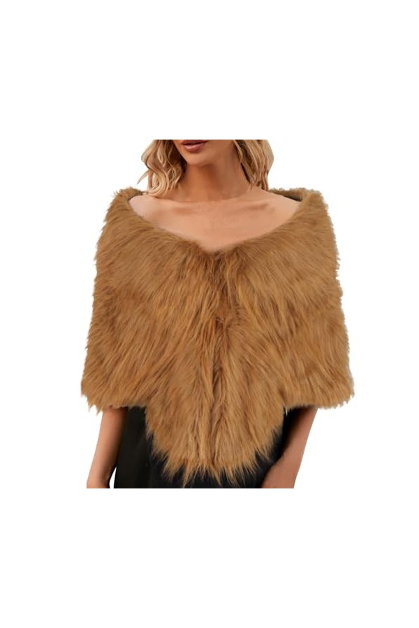 OIUHJN Femme Echarpe Elégant pour Mariée et Mariage Fausse Peluche Longue Écharpe Châle Châle Écharpe Écharpe Garder au Chaud