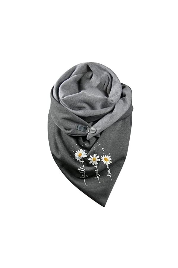 Foulard pour femme Oktoberfest - Épais blanc à carreaux - Noir - Hiver - Chaud - Coton - Écharpe dhiver - Carré - Doux - Ble