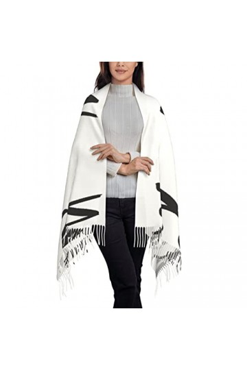 KTQUZCLF Écharpe dhiver chaude pour femme, écharpe New York pour femme, écharpe châle, écharpe longue pour femme, comme sur 