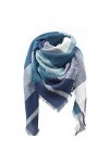Bakicey Femme châle écharpe Fille étole Foulard, Pashmina Echarpe a Carreaux Laine Mode Etole Plaid Foulard Oversize Shawl Ca