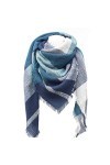 Bakicey Femme châle écharpe Fille étole Foulard, Pashmina Echarpe a Carreaux Laine Mode Etole Plaid Foulard Oversize Shawl Ca
