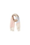 PIECES PCBEA Long Scarf Noos BC Écharpe, Nuage de Rose-Détails : Blocage de Couleurs, Taille Unique Femme