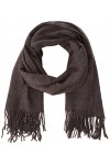 VERO MODA VMSOLID LONG SCARF NOOS, Echarpe Femme, Gris Dark Grey Melange , Taille unique