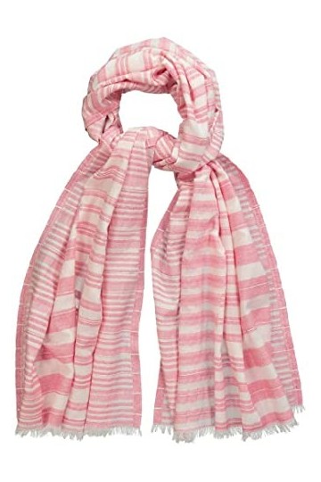 Ulla Popken Écharpe à Rayures, Magentapink, Taille Unique Femme