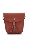 TOM TAILOR Denim Ida, Sacs bandoulière femme, Marron Cognac , 17x16x4.5 cm W x H L 