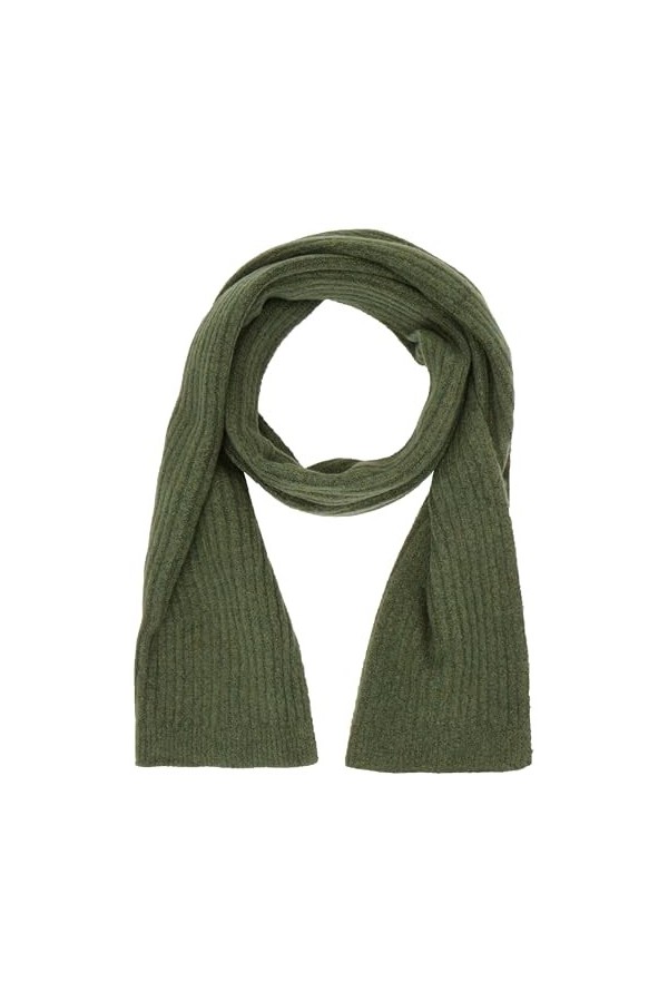 PIECES PCJESLIN Wool Long Scarf Noos BC Écharpe, Gris Clair chiné, Taille Unique Femme