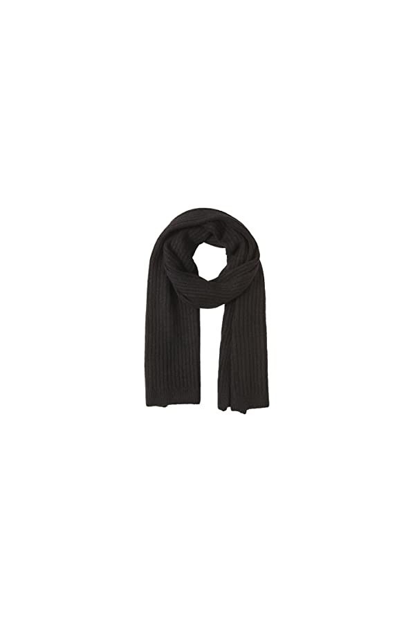 PIECES PCJESLIN Wool Long Scarf Noos BC Écharpe, Gris Clair chiné, Taille Unique Femme