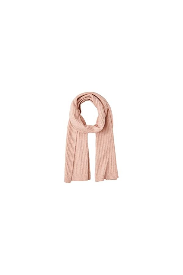 PIECES PCJESLIN Wool Long Scarf Noos BC Écharpe, Gris Clair chiné, Taille Unique Femme