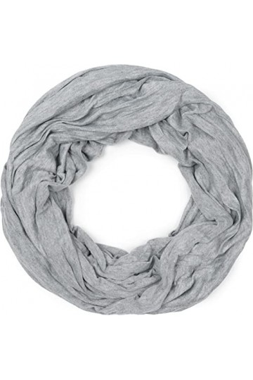 styleBREAKER Jersey Loop 01016041 Écharpe tubulaire en jersey effet crash unie, légère et élastique, Gris mélangé, taille uni