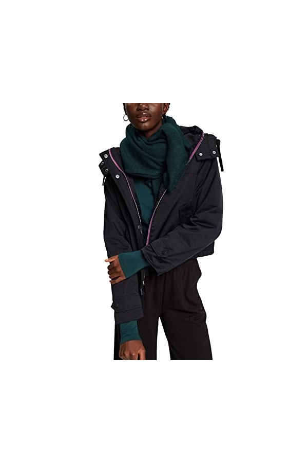 ESPRIT 122ca1q301 Écharpe Tendance, 376/Dark Teal Green 2, Taille Unique Femme