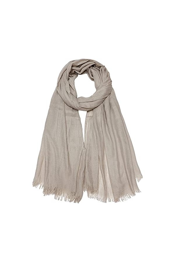 Écharpe dété en coton léger pour femme - 190 x 100 cm - vert - taille unique