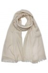 Écharpe dété en coton léger pour femme - 190 x 100 cm - Crème