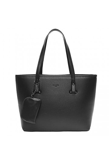 Gallantry Grand Sac A Main Femme Multipoches - Cabas Fourre-Tout Format A4 - Cours Lycée Similicuir pour Ville Shopping Trava