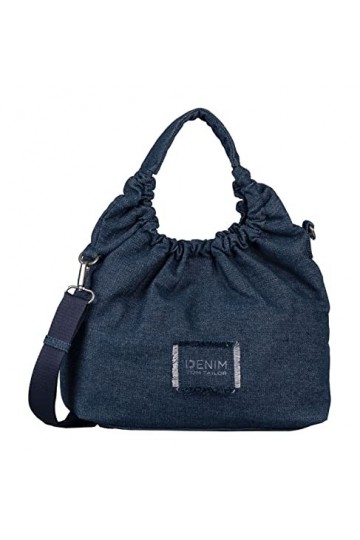 TOM TAILOR Denim Leslie, Sac à bandoulière Femme, Bleu foncé