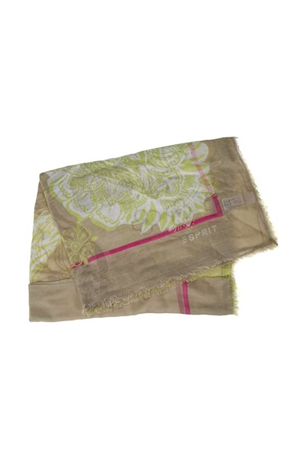 ESPRIT 052EA1Q304 Écharpe Tendance, 110/OFF White, 1SIZE Femme