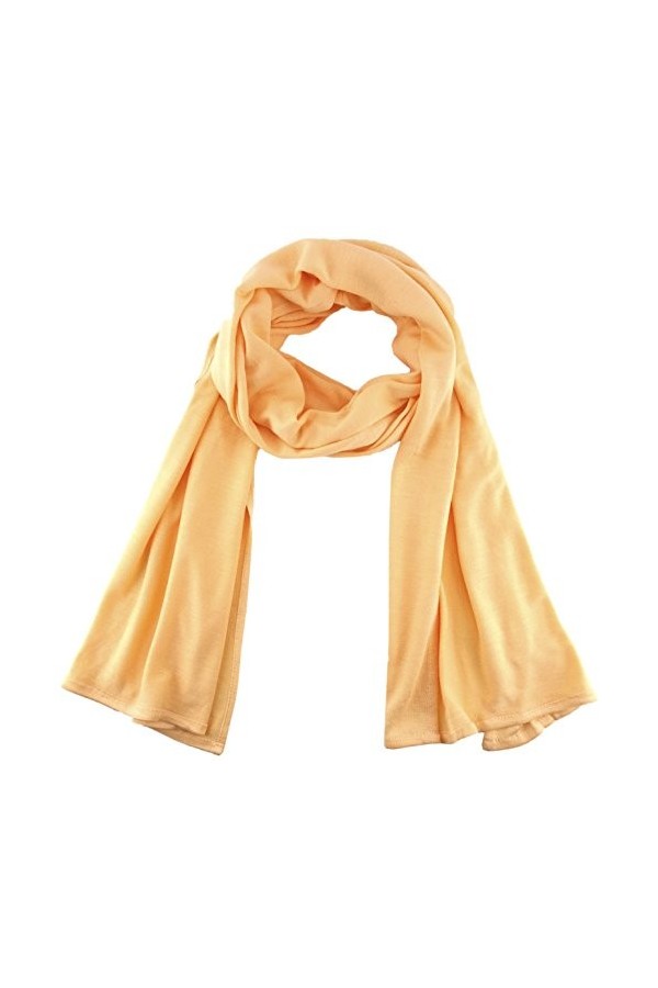 TigerTie - Écharpe unie - Dimensions : 180 x 30 cm - 100 % viscose - Rouge - Taille Unique