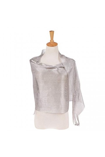 TININNA Foulard Étole Femme Printemps Eté en Mousseline Polyester pour Robe de Soirée Cocktail Cérémonie Anniversaire Bal Fê 