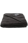 Pippi Hooded Towel W.Embroidery Echarpe, Gris, Unique Taille Fabricant:8383 cm Mixte