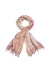 styleBREAKER rayures colorées modèle de foulard à carreaux avec une frange, homme 01018075, couleur:multicolore/modèle-6
