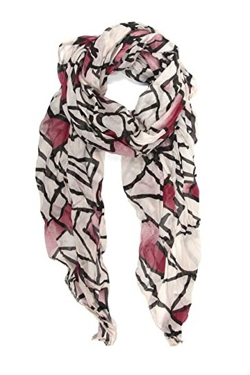 collezione alessandro Osaka Écharpe, Blanc, Taille Unique Femme