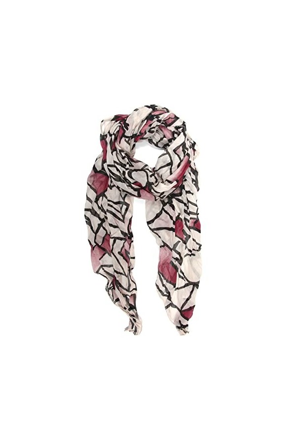 collezione alessandro Osaka Écharpe, Blanc, Taille Unique Femme