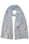 GFM® Foulard imprimé flocons de neige de Noël SNFLK-N , SNFLK-656-SFD-CreamWhite, L