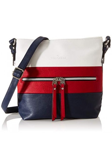 Tom Tailor Acc Ellen, Sac bandoulière Femme, Multicolore Maritim , 25.5x23.5x5.5 Centimeters W x H x L 
