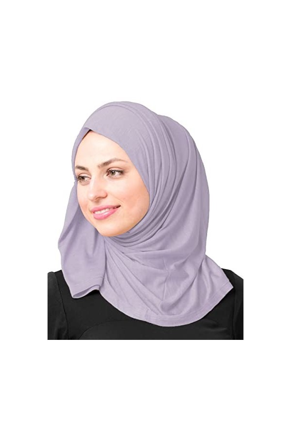 InEssence© Écharpe transparente en georgette pour femme Taille L, Tulle violet., M