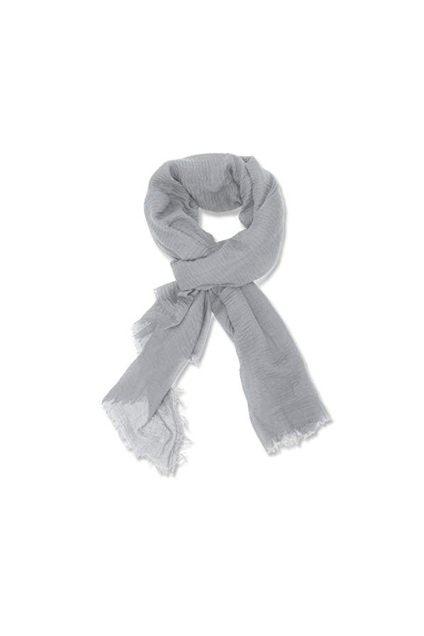 Foulard Femme Chèche Écharpe en Linge de Coton Châle Doux Vintage Grand Étole Léger Vogue Elégante pour Printemps Automne Cad
