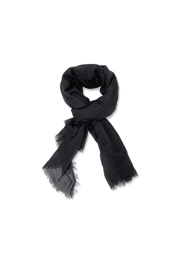 Foulard Femme Chèche Écharpe en Linge de Coton Châle Doux Vintage Grand Étole Léger Vogue Elégante pour Printemps Automne Cad