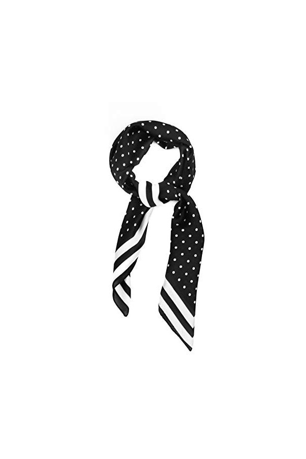 Caprilite - Echarpe - Femme noir/blanc M