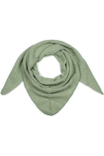 styleBREAKER Echarpe triangle tricotée XXL unie légèrement tachetée, écharpe triangle, écharpe dhiver chaude et douce, échar