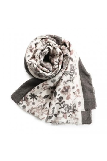 Superora Écharpe Chaude Souple pour Femme Écharpe douce pour Femme Étoles pour Femme Elégant Châle Motif Imprimé Floraux Auto