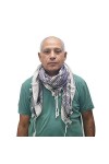 Horus Artesanía de Egipto Foulard palestinien shemagh keffiyeh Hatta arabe Wrap Écharpe unisexe 100% coton. - Noir - Taille U
