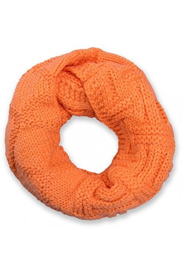 styleBREAKER écharpe loop tricotée avec motif grille et strie, mailles fines unies, écharpe dhiver, unisexe 01018155, couleu