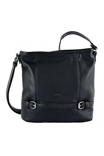 Tom Tailor Acc Juna, Sac bandoulière Femme, Noir Black , 30x28x10 cm B x H x T 