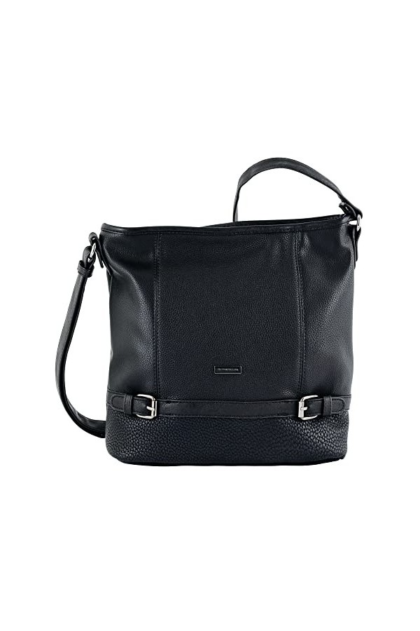 Tom Tailor Acc Juna, Sac bandoulière Femme, Noir Black , 30x28x10 cm B x H x T 
