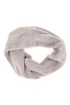 Echarpe Femme Col Fausse Fourrure Synthétique 100% Acrylique Blanche - Cache cou Snood uni Chic et Original - Echarpe Fermée 