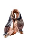 spirgear Echarpe Femme Hiver Grosse Châle Plaid Foulard Douce Chaude 190 x 68 cm, Camel Foncé